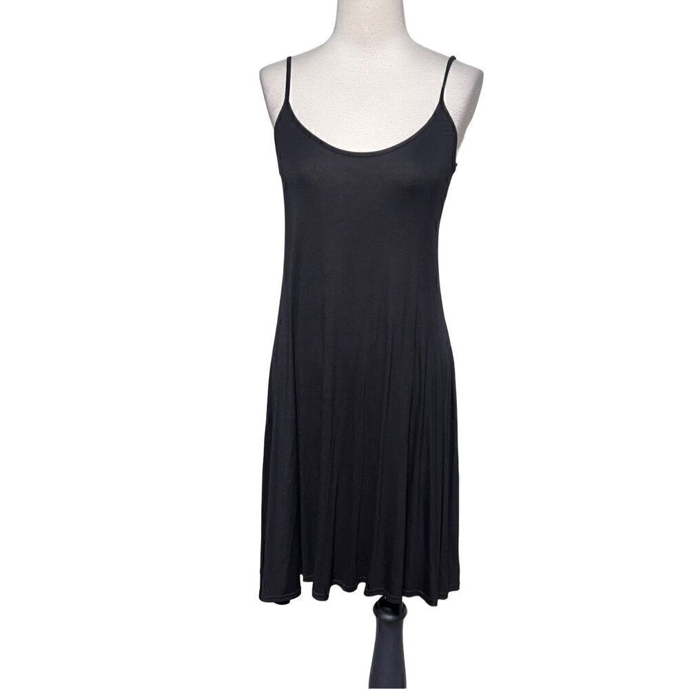 Style Plus NWT Black Knit Strappy Sundress Casual Dress Size S/M